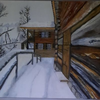 Berggasthof_70x50cm HenrietteDieter