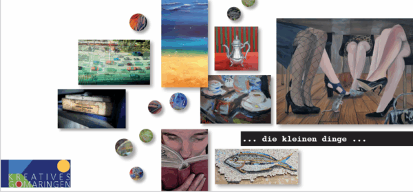 Flyer Kunstausstellung die kleinen Dinge